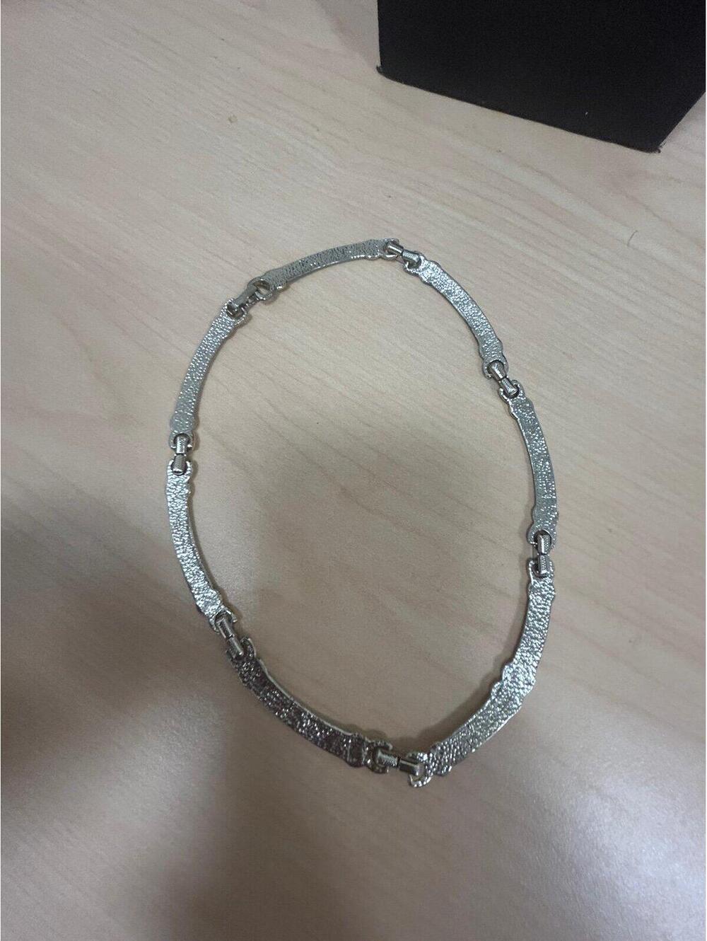 Gold and Silver Tone XO Interlocking Choker - Picture 4 of 7